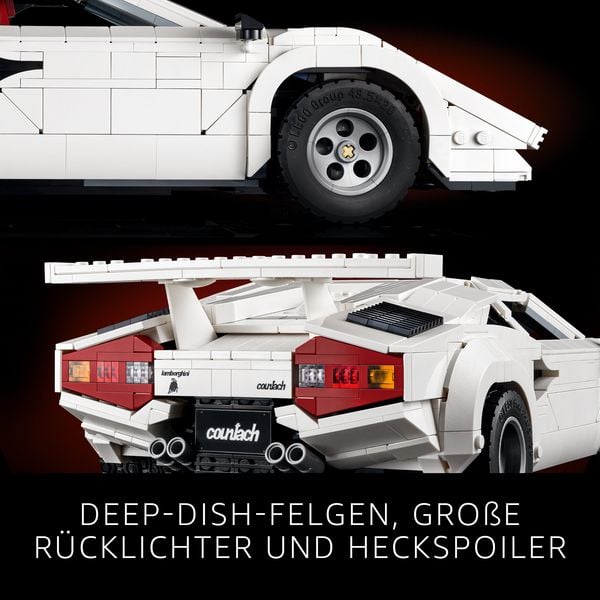 Produktbild: LEGO Icons Lamborghini Countach 5000 Quattrovalvole, Modellauto 10337