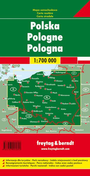 Produktbild: Polen 1 : 700 000. Autokarte