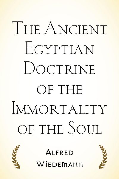 Produktbild: The Ancient Egyptian Doctrine of the Immortality of the Soul