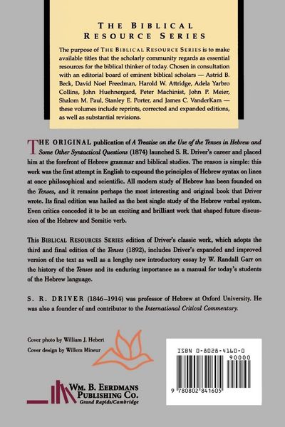 Produktbild: A Treatise on the Use of the Tenses in Hebrew and Some Other Syntactical Questions