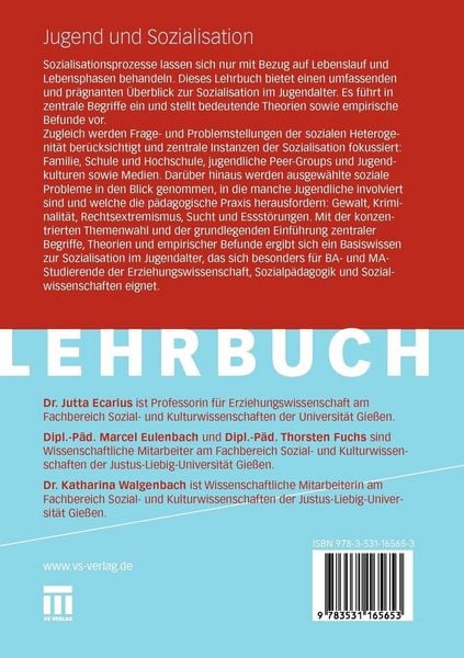 Produktbild: Jugend und Sozialisation