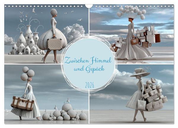 Produktbild: Zwischen Himmel und Gep&auml;ck (Wandkalender 2026 DIN A3 quer), CALVENDO Monatskalender