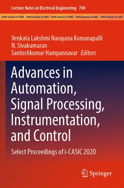 Produktbild: Advances in Automation, Signal Processing, Instrumentation, and Control