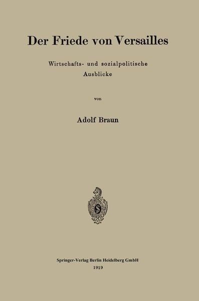 Produktbild: Der Friede von Versailles