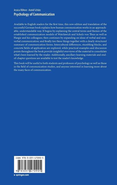 Produktbild: Psychology of Communication