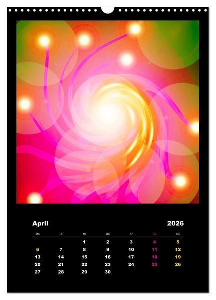 Produktbild: Energie-Spiralen 2026 (Wandkalender 2026 DIN A3 hoch), CALVENDO Monatskalender