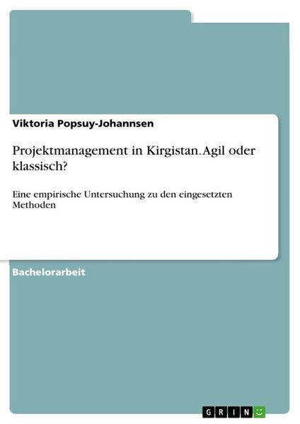 Produktbild: Projektmanagement in Kirgistan. Agil oder klassisch?