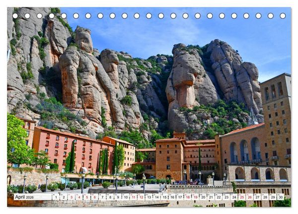 Produktbild: MONTSERRAT in Katalonien (Tischkalender 2026 DIN A5 quer), CALVENDO Monatskalender