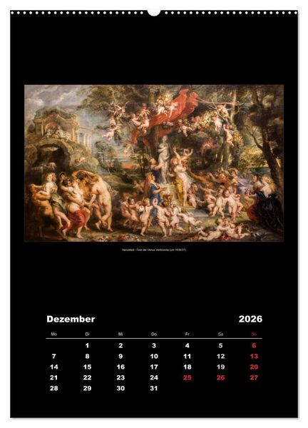 Produktbild: Peter Paul Rubens - Rubens (hochwertiger Premium Wandkalender 2026 DIN A2 hoch), Kunstdruck in Hochglanz