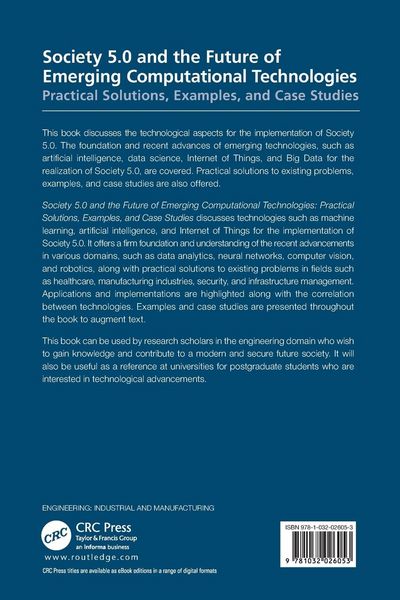 Produktbild: Society 5.0 and the Future of Emerging Computational Technologies