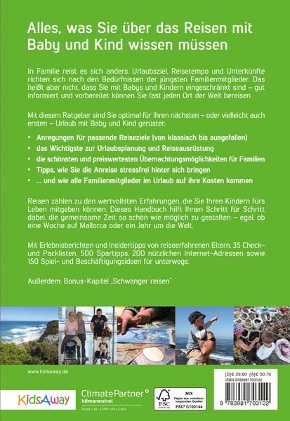 Produktbild: Reisehandbuch f&uuml;r Familien: Reisen mit Baby und Kind