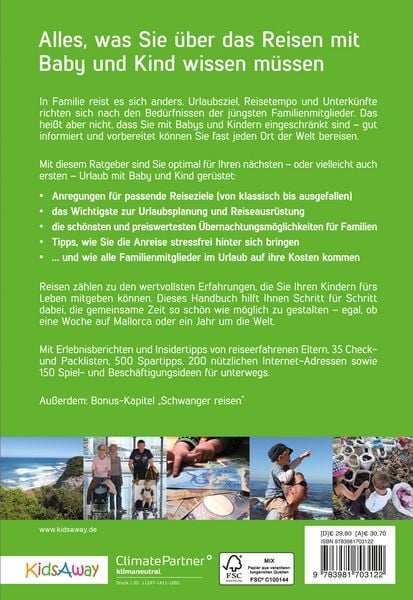 Produktbild: Reisehandbuch f&uuml;r Familien: Reisen mit Baby und Kind