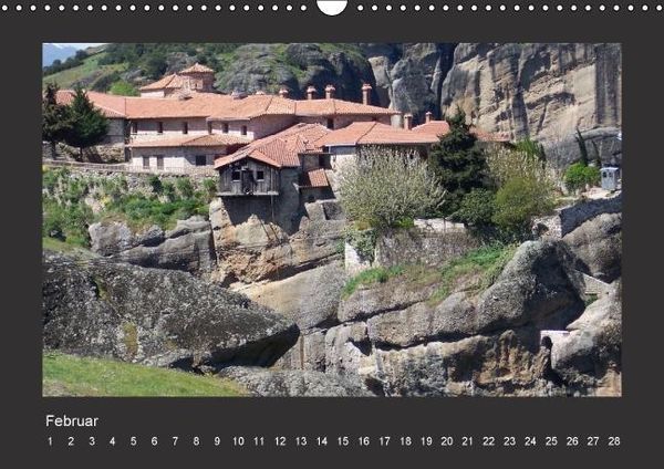 Produktbild: Meteora-Kl&ouml;ster in Griechenland (Wandkalender immerw&auml;hrend DIN A3 quer)