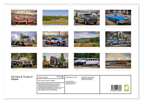 Produktbild: US Cars & Trucks in Alaska (hochwertiger Premium Wandkalender 2026 DIN A2 quer), Kunstdruck in Hochglanz