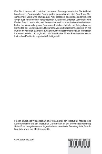 Produktbild: Runenschrift in der Black-Metal-Szene