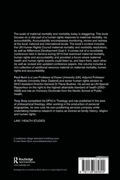 Produktbild: Maternal Mortality, Human Rights and Accountability