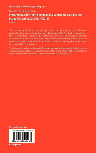 Produktbild: Proceedings of the Fourth International Conference on Signal and Image Processing 2012 (ICSIP 2012)