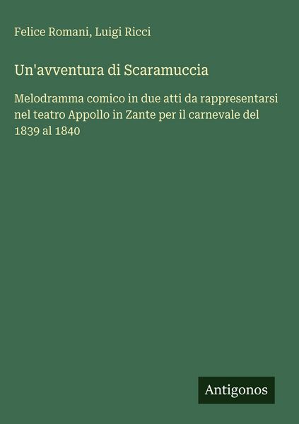 Produktbild: Un'avventura di Scaramuccia