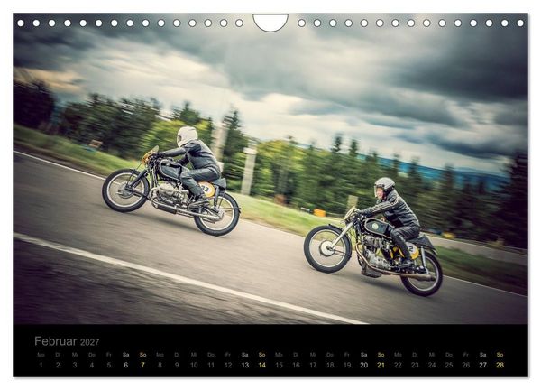 Produktbild: Klassische Motorr&auml;der auf der Piste (Wandkalender 2027 DIN A4 quer), CALVENDO Monatskalender