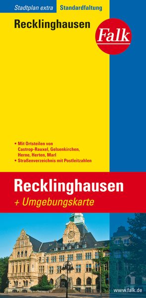 Falk Stadtplan Extra Standardfaltung Recklinghausen