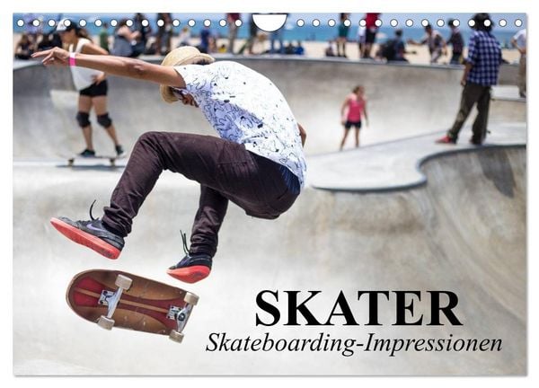 Produktbild: Skater. Skateboarding-Impressionen (Wandkalender 2026 DIN A4 quer), CALVENDO Monatskalender
