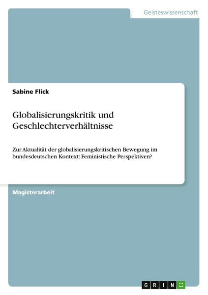 Produktbild: Globalisierungskritik und Geschlechterverh&auml;ltnisse