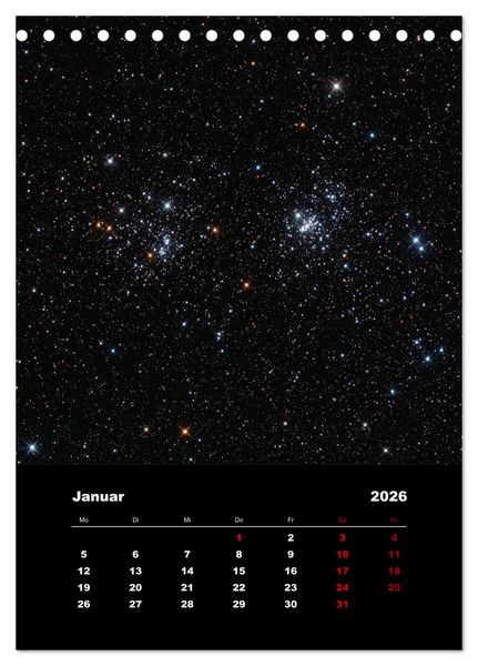 Produktbild: Das Universum (Tischkalender 2026 DIN A5 hoch), CALVENDO Monatskalender