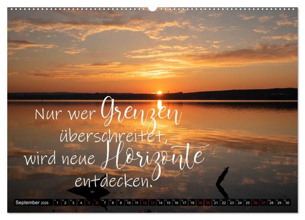 Produktbild: Bilder und Texte f&uuml;r die Seele (hochwertiger Premium Wandkalender 2026 DIN A2 quer), Kunstdruck in Hochglanz