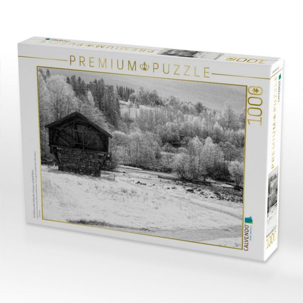 Produktbild: CALVENDO Puzzle Ein Bild aus dem Kalender Schwarz und Wei&szlig; Natur | 1000 Teile Lege-Gr&ouml;&szlig;e 64x48cm Foto-Puzzle f&uuml;r gl&uuml;ckliche Stunden