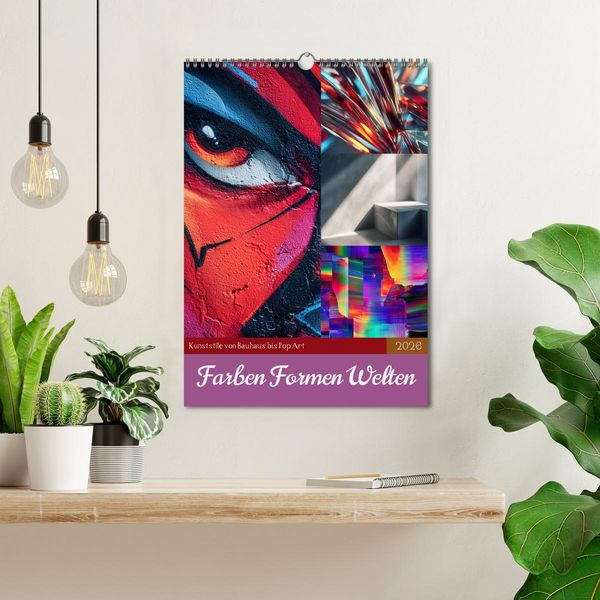 Produktbild: Farben Formen Welten (Wandkalender 2026 DIN A3 hoch), CALVENDO Monatskalender