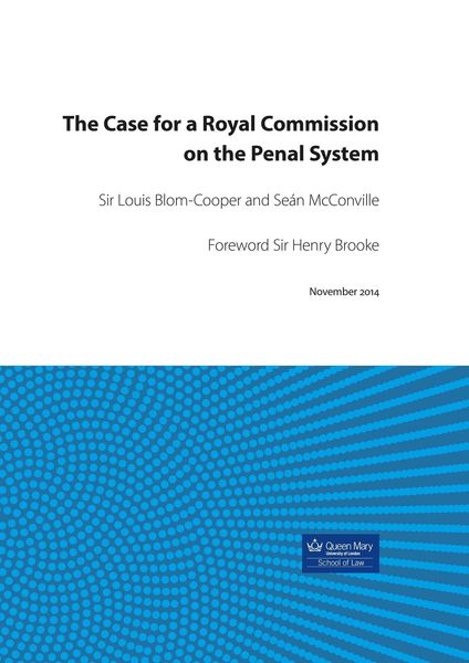 Produktbild: Case for a Royal Commission on the Penal System