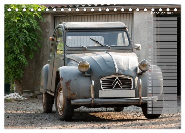 Produktbild: Kultautomobil Ente Citro&euml;n 2CV (Tischkalender 2025 DIN A5 quer), CALVENDO Monatskalender