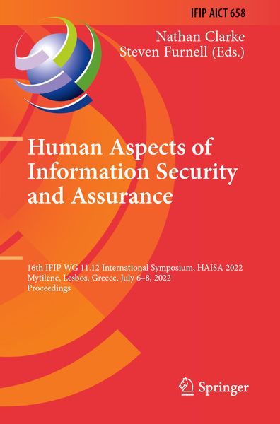 Produktbild: Human Aspects of Information Security and Assurance