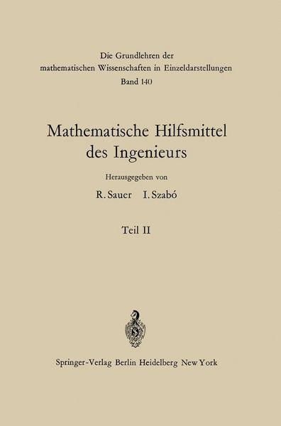 Produktbild: Mathematische Hilfsmittel des Ingenieurs