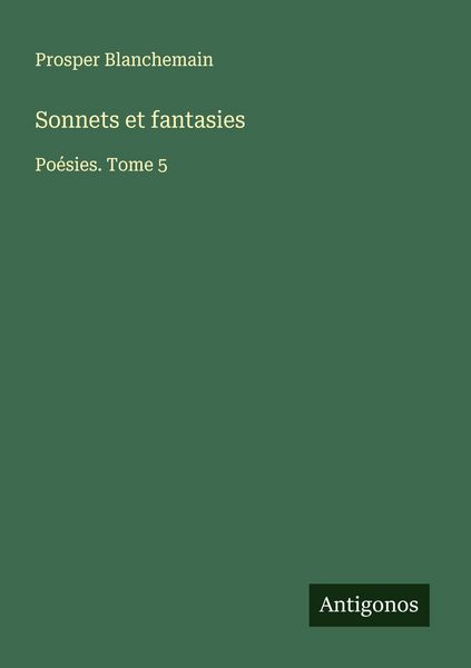 Produktbild: Sonnets et fantasies