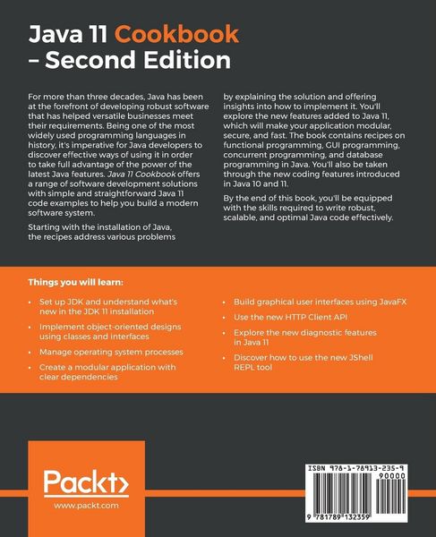 Produktbild: Java 11 Cookbook - Second Edition