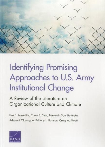 Produktbild: Identifying Promising Approaches to U.S. Army Institutional Change
