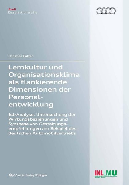 Produktbild: Lernkultur und Organisationsklima als flankierende Dimensionen der Personalentwicklung