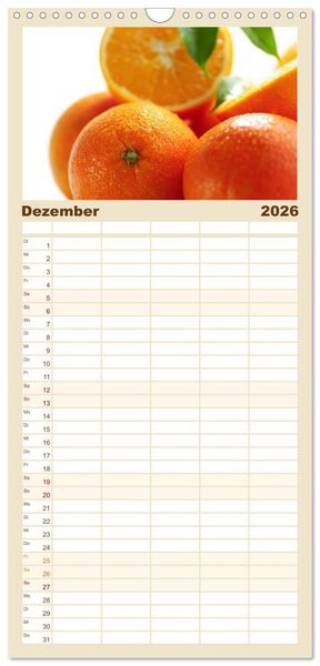 Produktbild: Familienplaner 2026 - Leichte K&uuml;che mit 5 Spalten (Wandkalender, 21 x 45 cm) CALVENDO