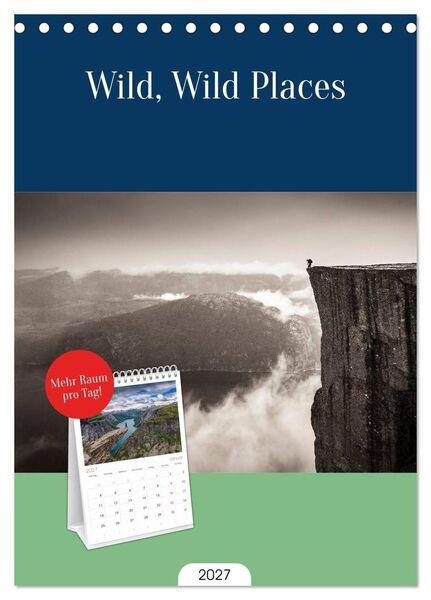 Produktbild: Tischplaner 2027 - Wild, Wild Places (A5 Tischkalender zum Aufstellen) CALVENDO