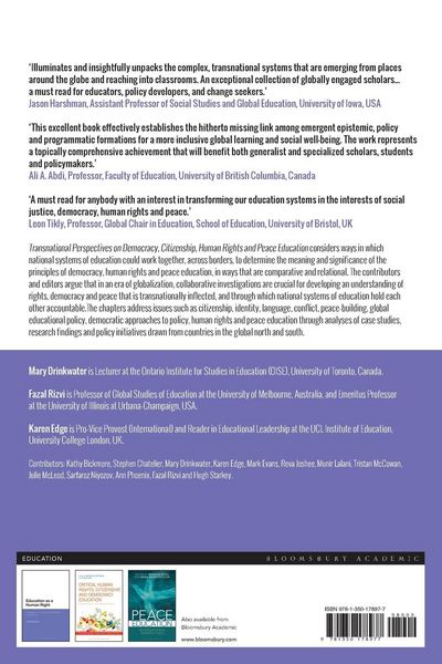 Produktbild: Transnational Perspectives on Democracy, Citizenship, Human Rights and Peace Education