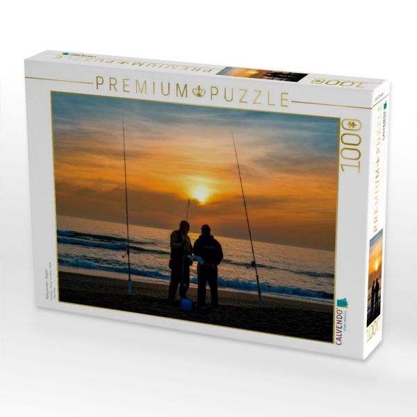Produktbild: CALVENDO Puzzle Ruhig werden - Angeln | 1000 Teile Lege-Gr&ouml;&szlig;e 64x48cm Foto-Puzzle f&uuml;r gl&uuml;ckliche Stunden