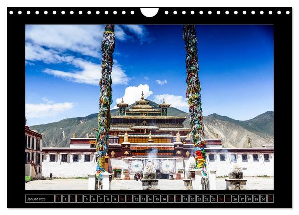 Produktbild: Eine Rundreise durch Tibet (Wandkalender 2026 DIN A4 quer), CALVENDO Monatskalender