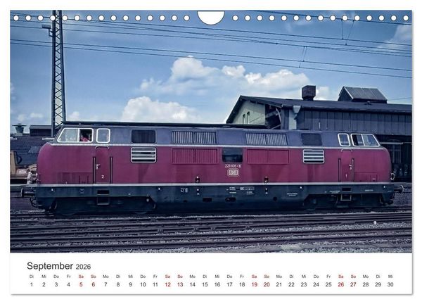 Produktbild: Deutsche Diesellokomotiven (Wandkalender 2026 DIN A4 quer), CALVENDO Monatskalender