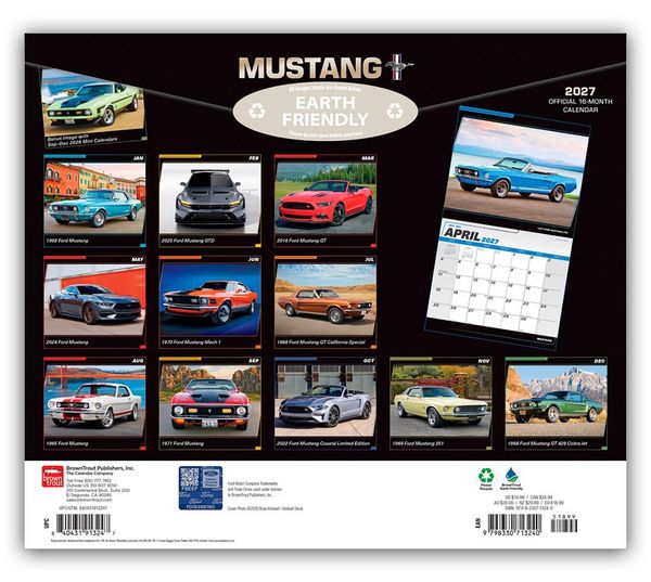 Produktbild: Mustang &ndash; Ford Mustang 2027 &ndash; 16-Monatskalender im Deluxe-Format