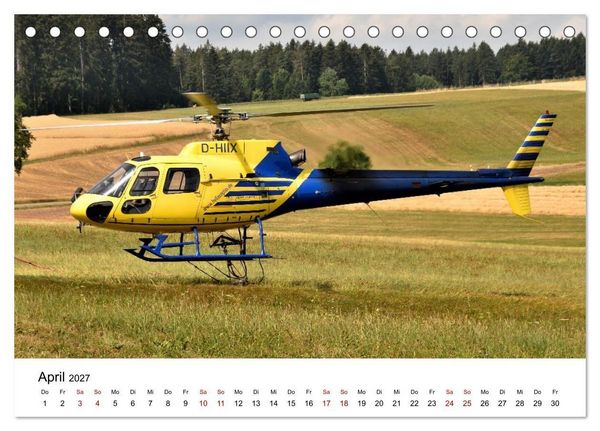 Produktbild: Hubschrauberdynamik in allen Facetten (Tischkalender 2027 DIN A5 quer), CALVENDO Monatskalender