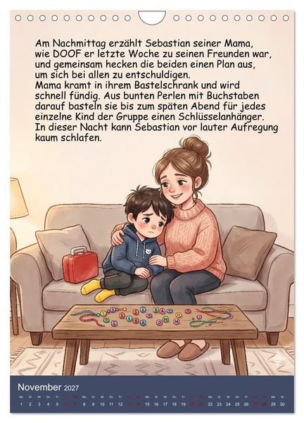 Produktbild: Sebastian - der nicht teilen wollte (Wandkalender 2027 DIN A4 hoch), CALVENDO Monatskalender