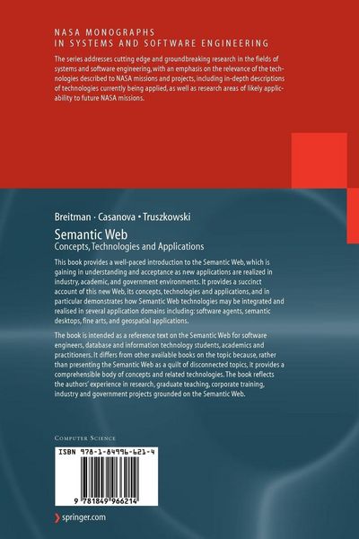Produktbild: Semantic Web: Concepts, Technologies and Applications