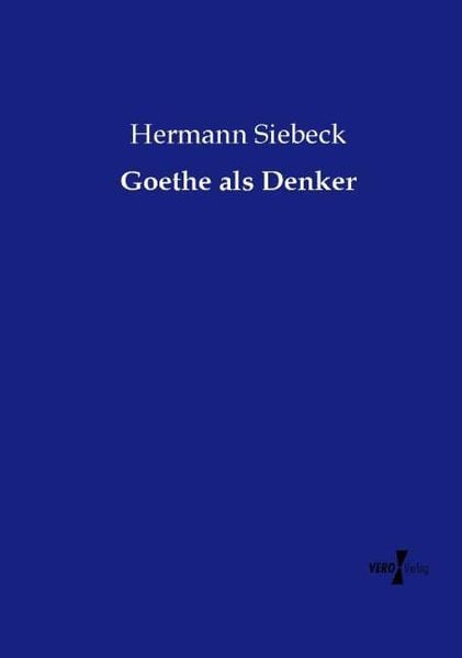Produktbild: Goethe als Denker