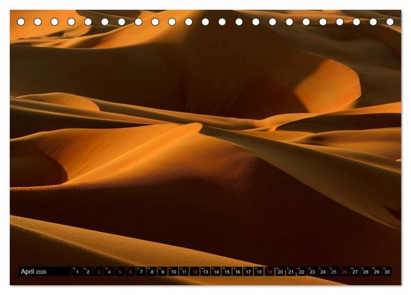 Produktbild: Rub al Khali - die gr&ouml;sste Sandw&uuml;ste der Erde (Tischkalender 2026 DIN A5 quer), CALVENDO Monatskalender